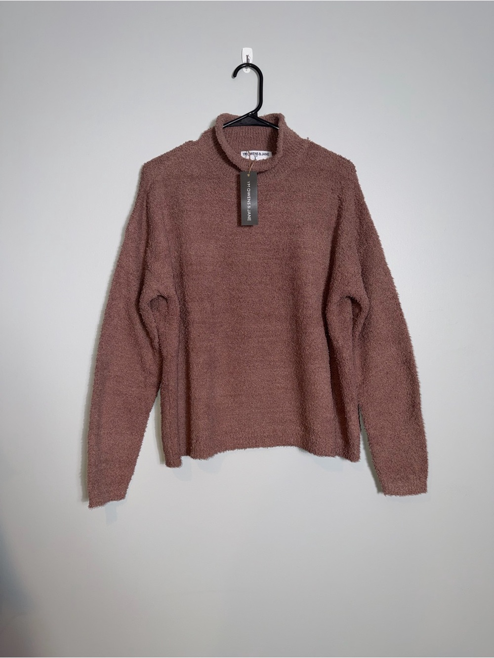 Cozy Women's Sweater in Soft Blush/Khaki